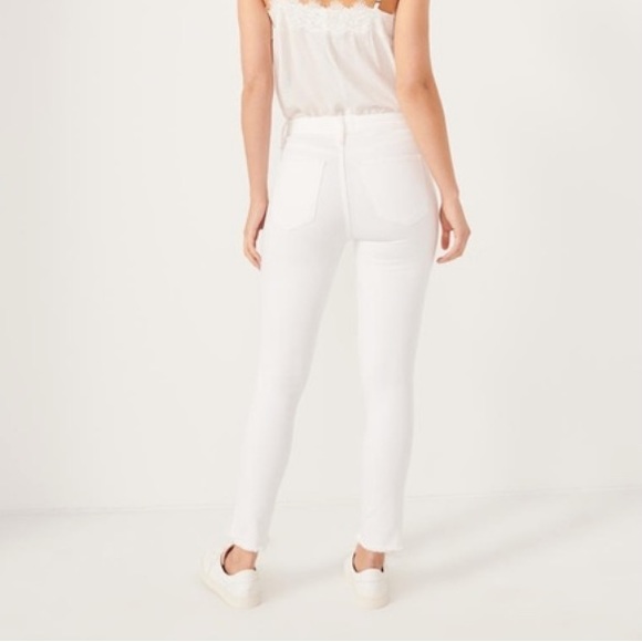 Abercrombie White Simone High Rise Ankle Jeans - Picture 4 of 10